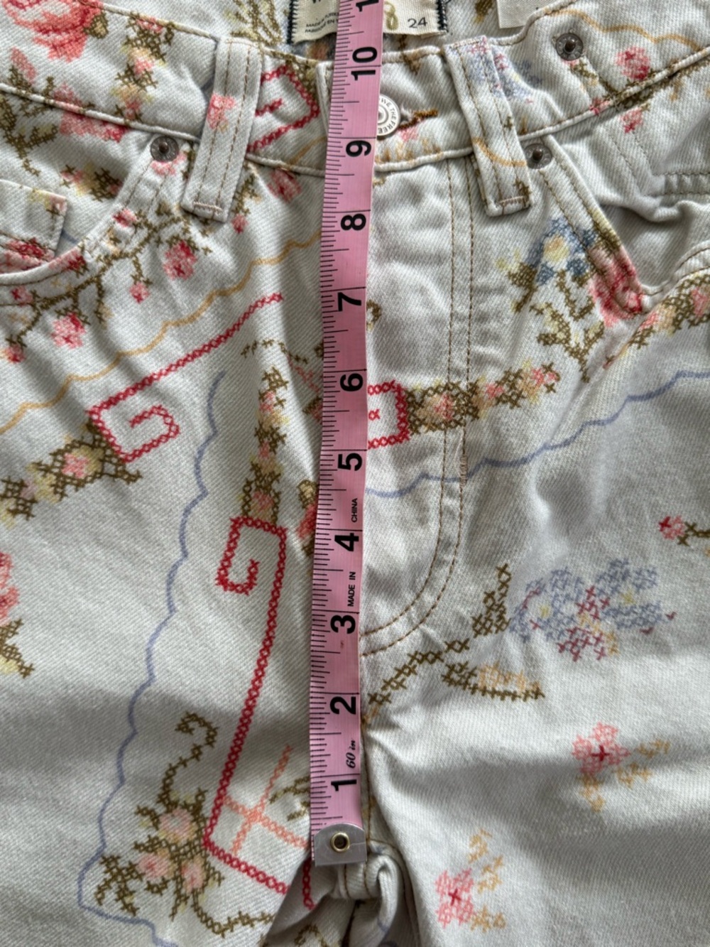 NWT - Free People - EDEN Printed High Slouchy Jeans - Picture 10 of 14